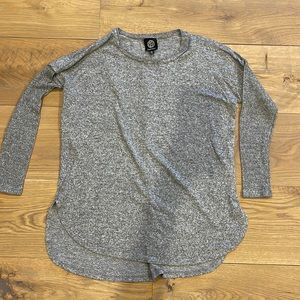 Bobeau gray fleece tunic, XS